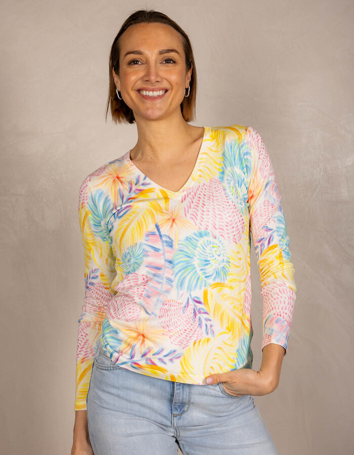 Leo & Ugo lange mouw pull multicolor