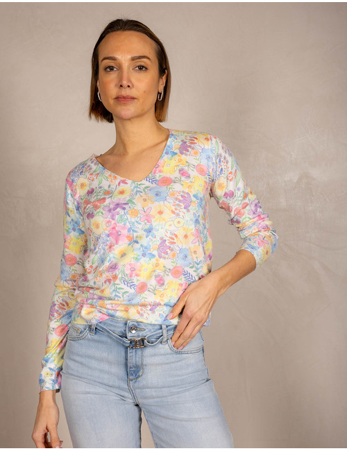 Leo & Ugo lange mouw pull multicolor