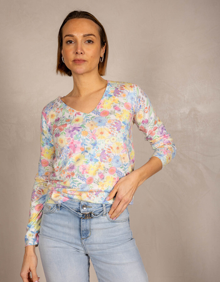 Leo & Ugo lange mouw pull multicolor