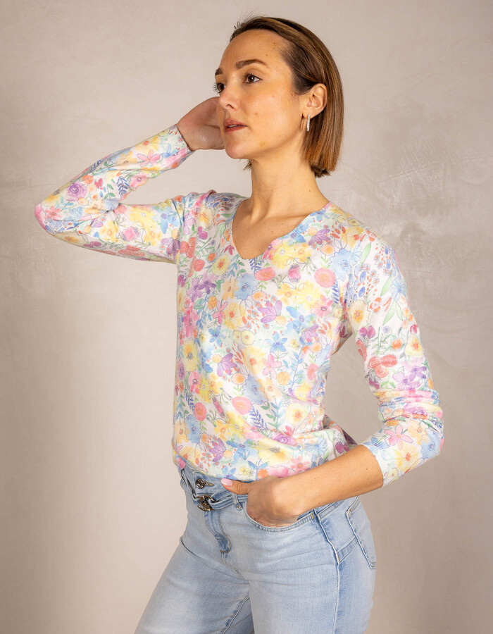 Leo & Ugo lange mouw pull multicolor