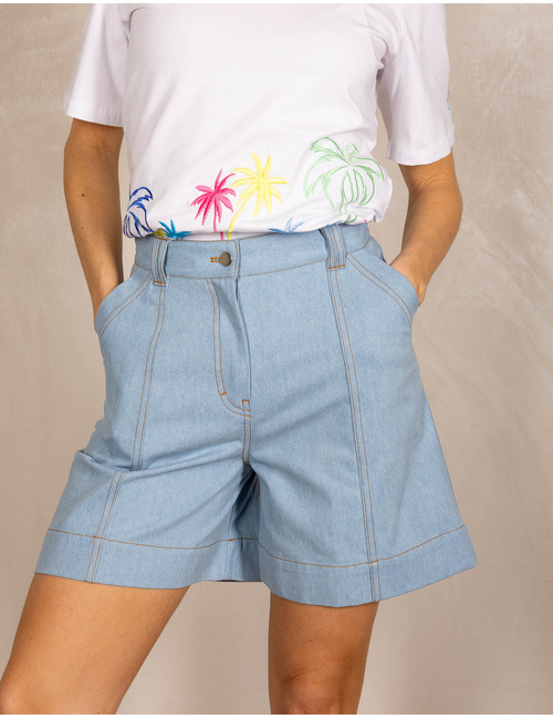 Due Amanti bermuda blauw