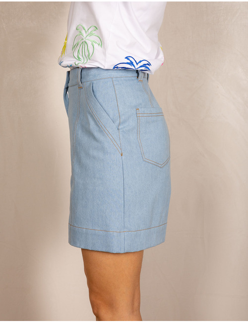 Due Amanti bermuda blauw