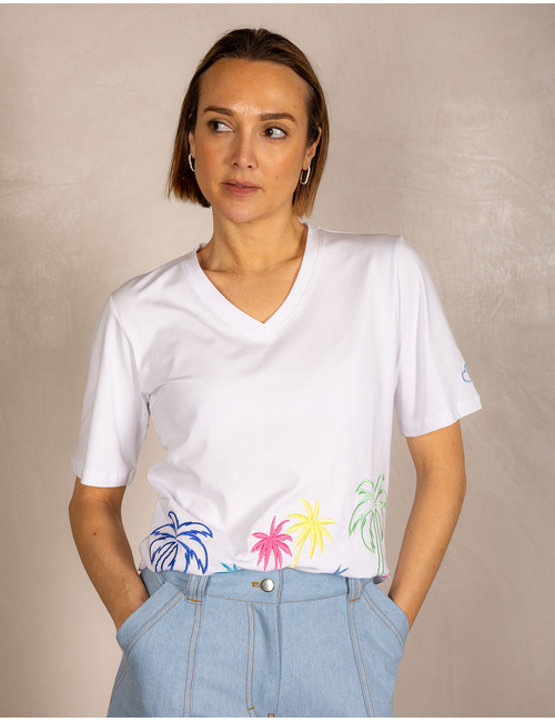 Due Amanti t-shirt korte mouw wit