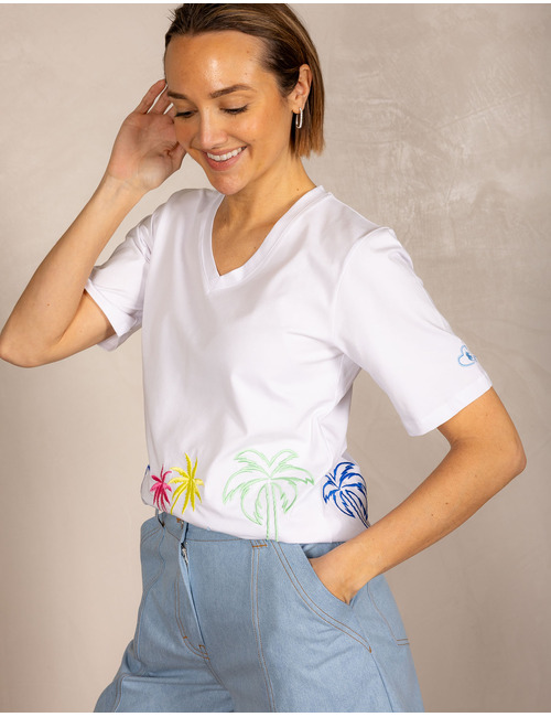 Due Amanti t-shirt korte mouw wit