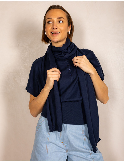Due Amanti sjaal navy