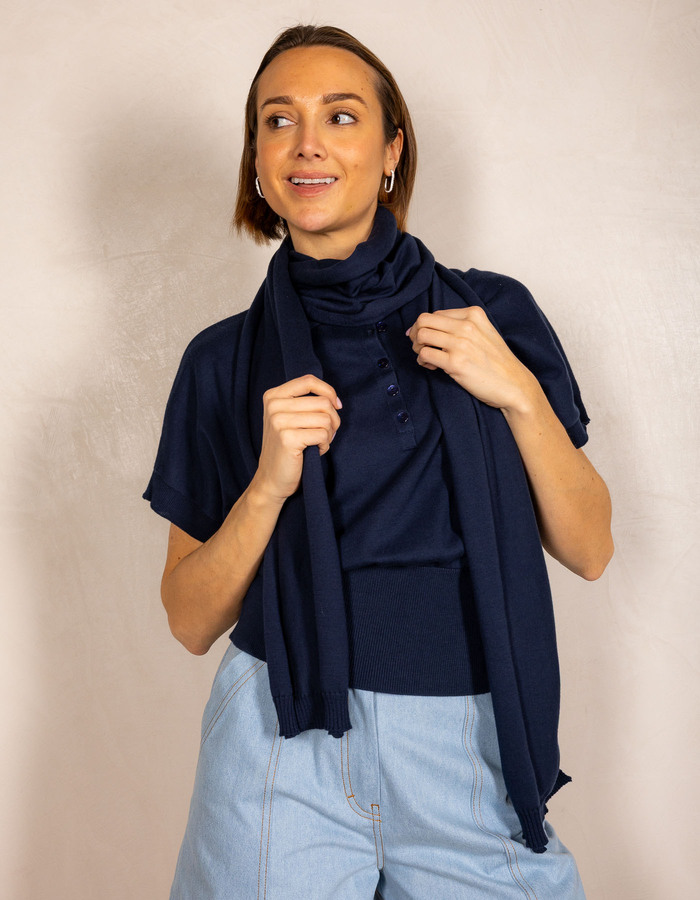 Due Amanti sjaal navy