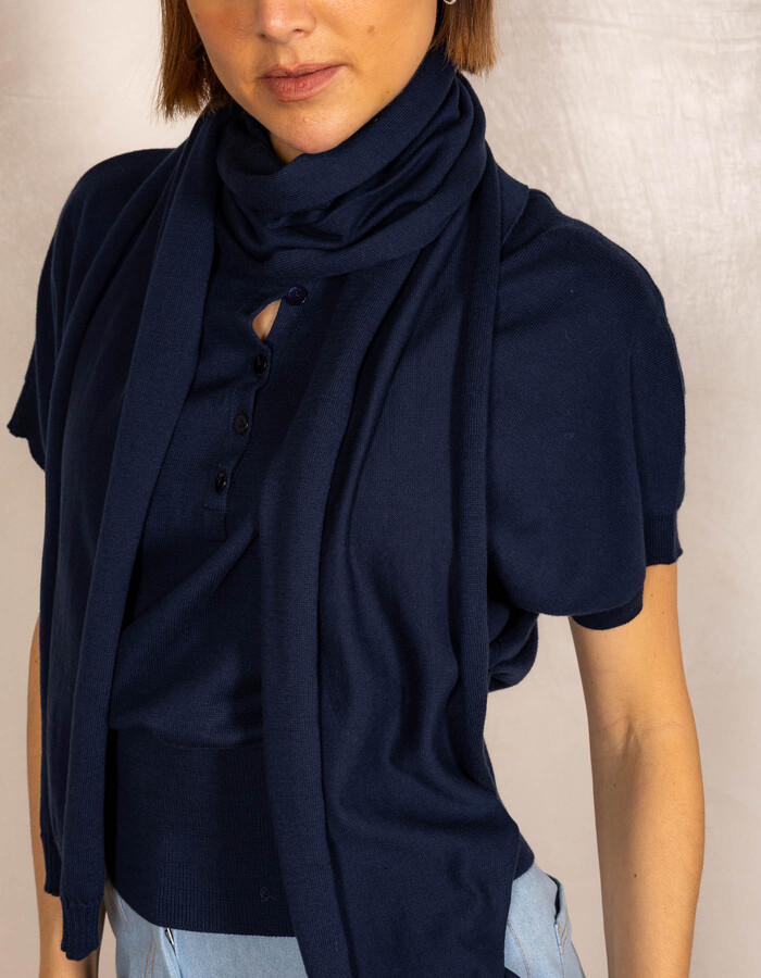 Due Amanti sjaal navy