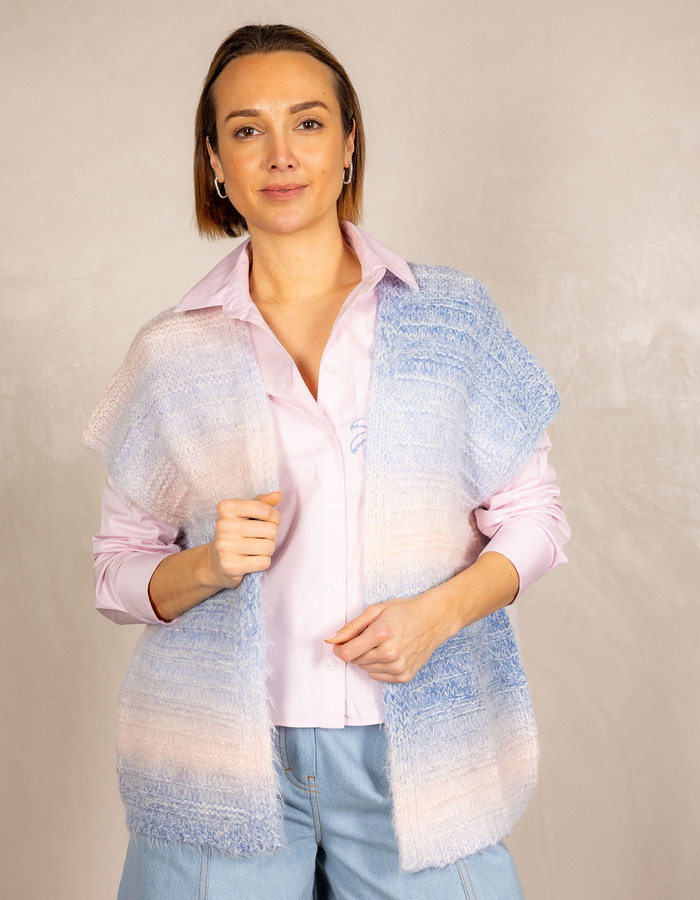 Due Amanti gilet blauw