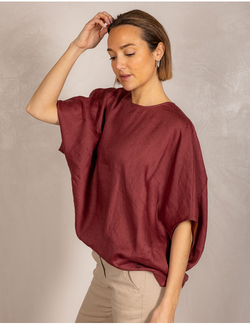 Otto D'ame tops bordeaux