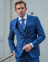 Roy Robson kostuumvest blauw