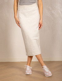 Aby - Rok met elastische tailleband en rechte pasvorm