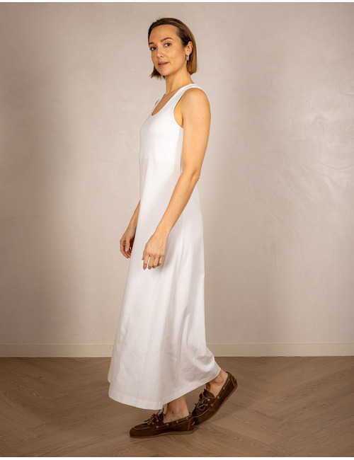 Drykorn lang kleed wit