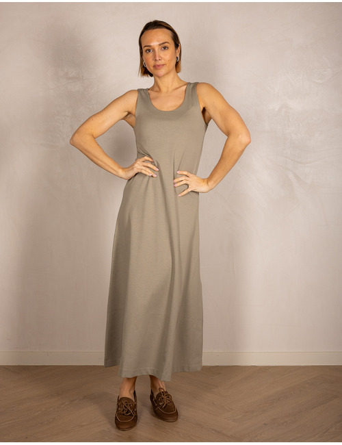 Drykorn lang kleed groen