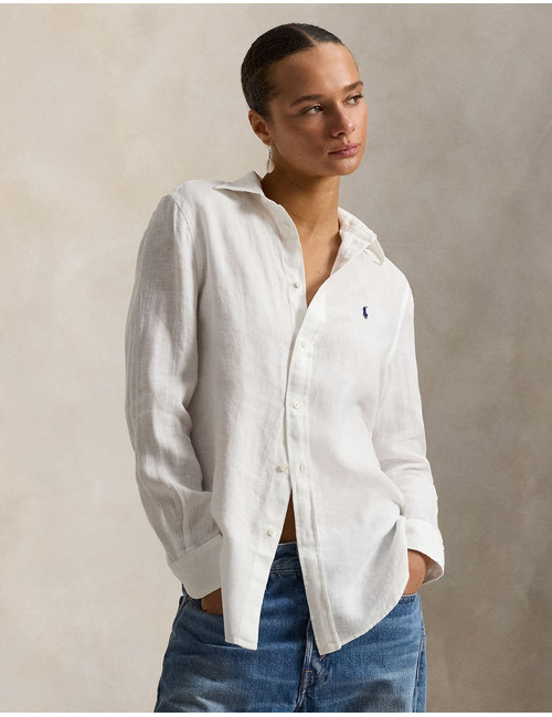 Ralph Lauren lange mouw bloes wit