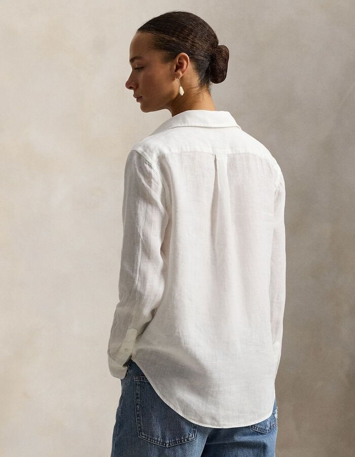 Ralph Lauren lange mouw bloes wit