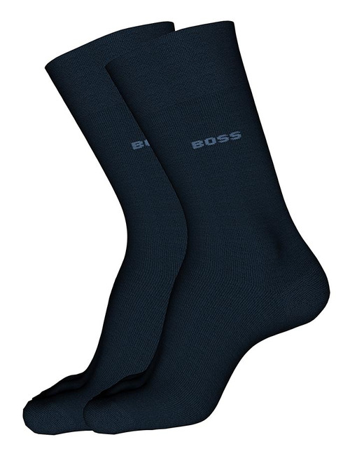 2P regular sokken in mercerised katoen Dark Blue