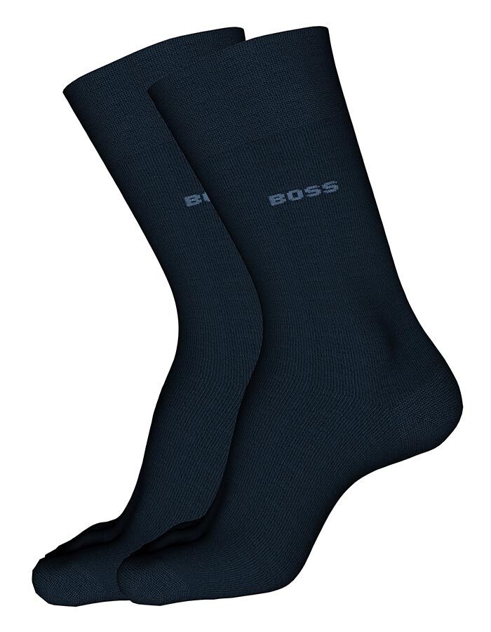 2P regular sokken in mercerised katoen Dark Blue