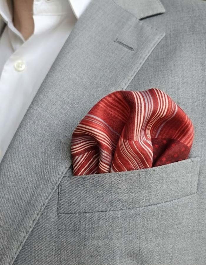 Cravatex pochet rood