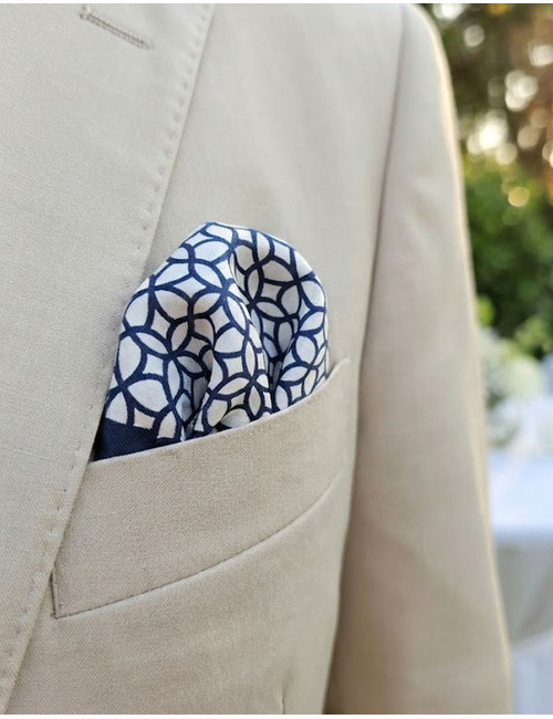 Cravatex pochet blauw