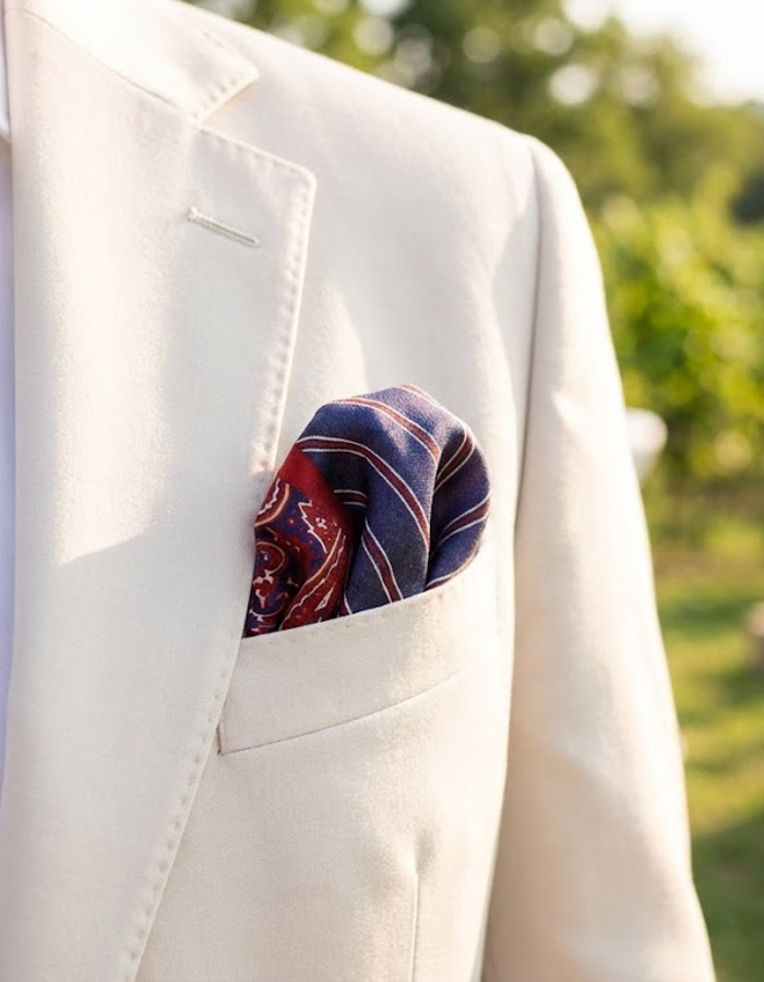 Cravatex pochet bordeaux