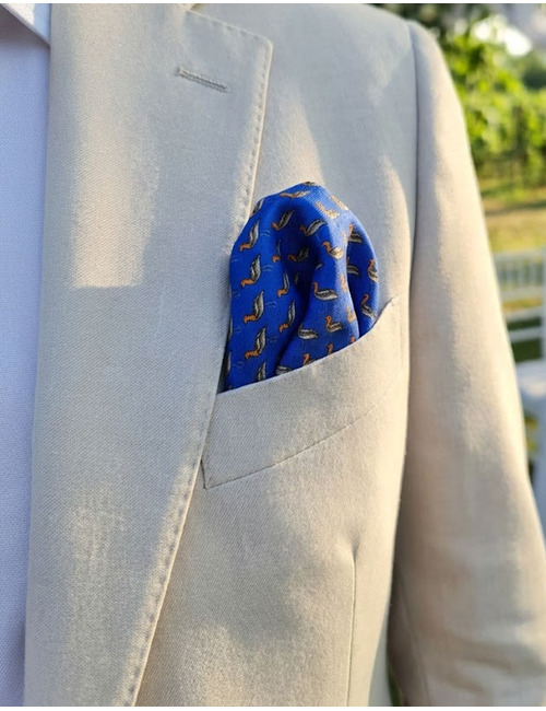 Cravatex pochet blauw