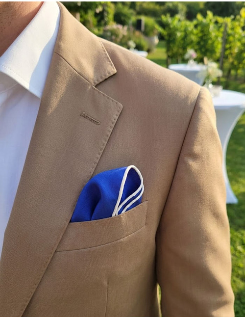 Cravatex pochet blauw