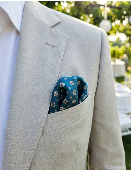 Cravatex pochet blauw