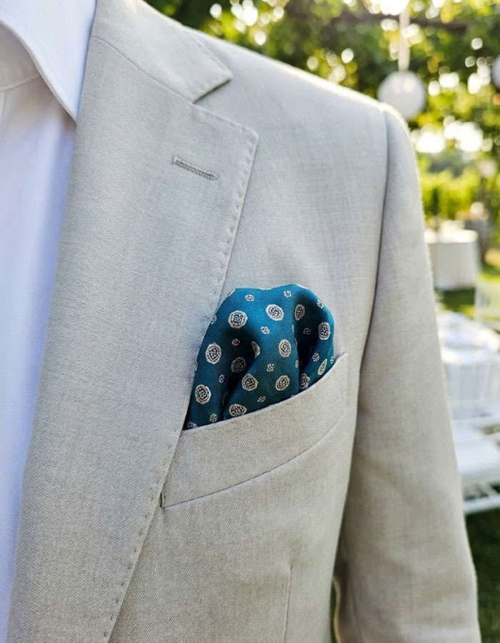 Cravatex pochet blauw