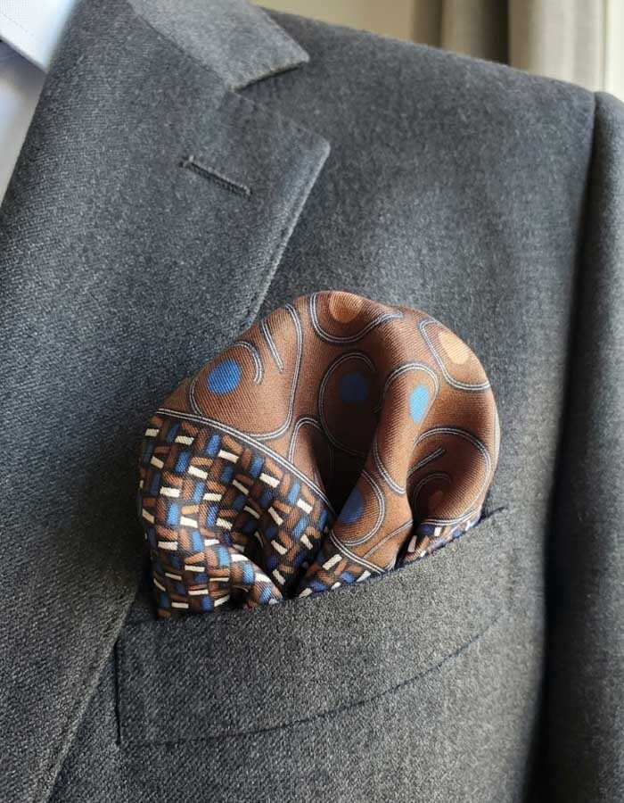 Cravatex pochet bruin