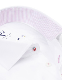 modern fit hemd in organic katoen wit