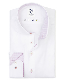 modern fit hemd in organic katoen wit