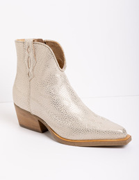 Do Olivia -Enkellaarsjes met western hak en vlammenpatroon