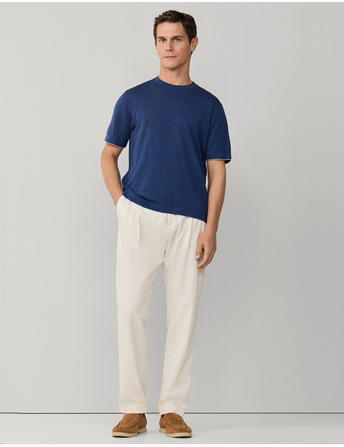 Gebreid T-shirt in katoen-linnenmix regular fit old navy