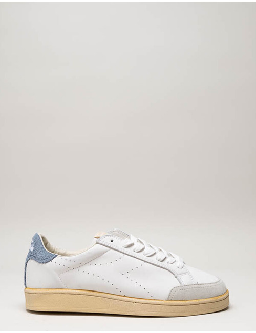 Prestige Plain Used sneaker in leer met suède details flint stone