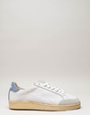 Prestige Plain Used sneaker in leer met suède details flint stone