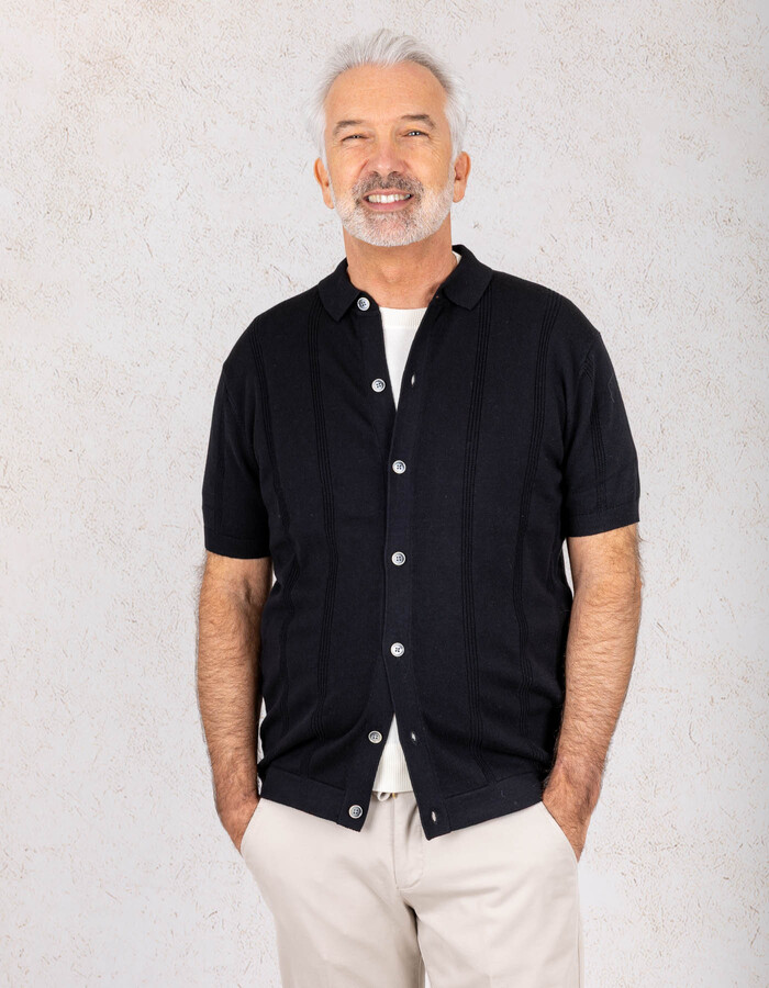 Gentiluomo modern fit hemd zwart