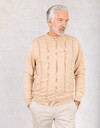 Gentiluomo pull met ronde hals bruin