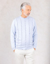 Gentiluomo pull met ronde hals blauw