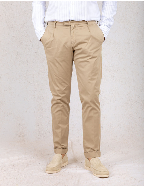 Briglia modern fit broek beige
