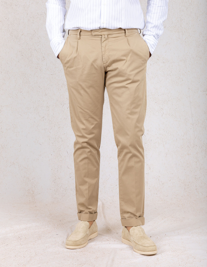 Briglia modern fit broek beige