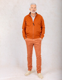 SAKU PF722 jersey blouson katoenmix stretch oranje