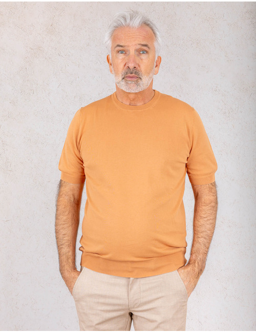 Gran Sasso t-shirt korte mouw roest