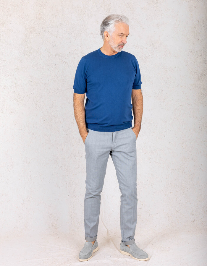 Gran Sasso t-shirt korte mouw blauw