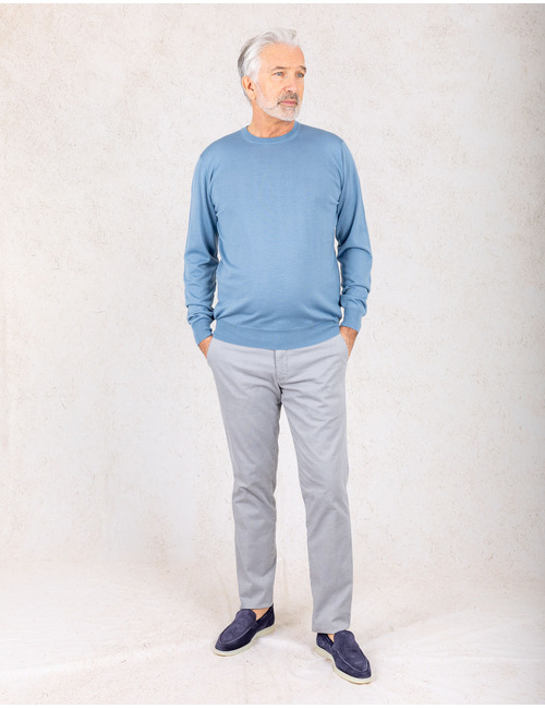 Filippo De Laurentiis pull met ronde hals blauw