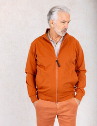 SAKU PF722 jersey blouson katoenmix stretch oranje