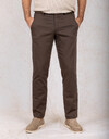 Tourist 2.0 Soft Cotton chino slim fit bruin