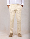 BG07 chino bandplooi katoenstretch modern fit ecru