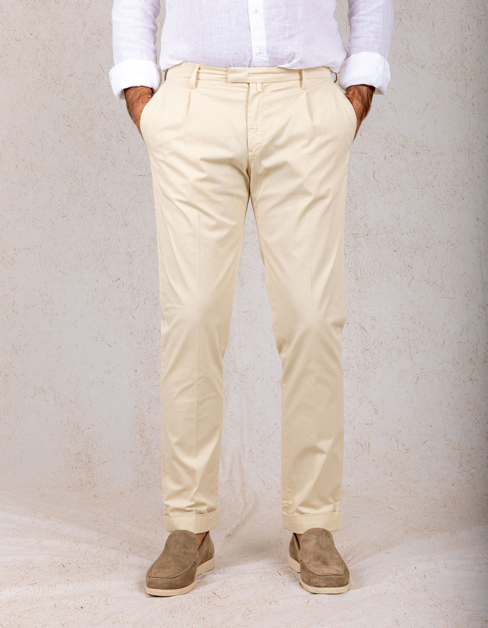 Briglia modern fit broek ecru