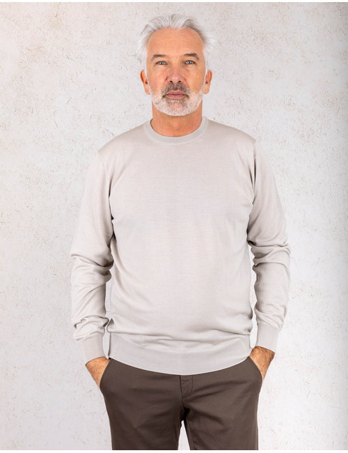 Filippo De Laurentiis pull met ronde hals grijs