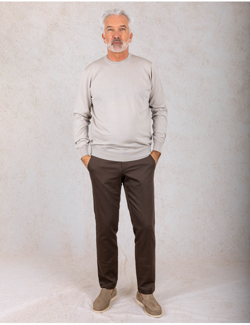 Filippo De Laurentiis pull met ronde hals grijs